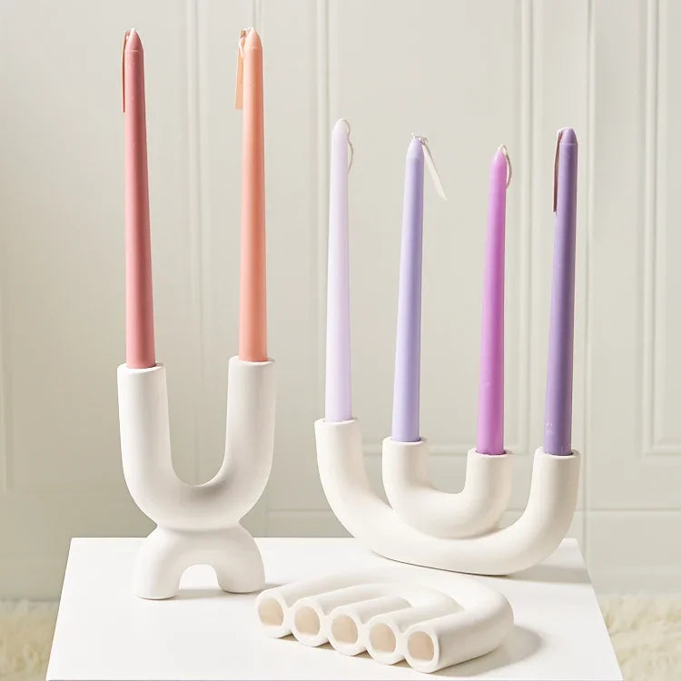 Ceramic Candlestick Holder
