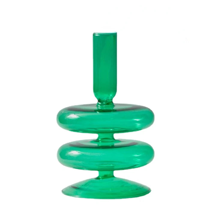 Glass Taper Candle Holder
