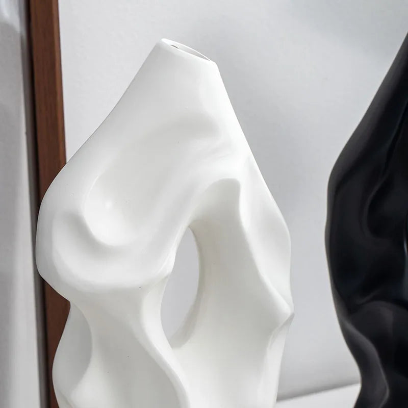 37cm Abstract Nordic Ceramic Vase