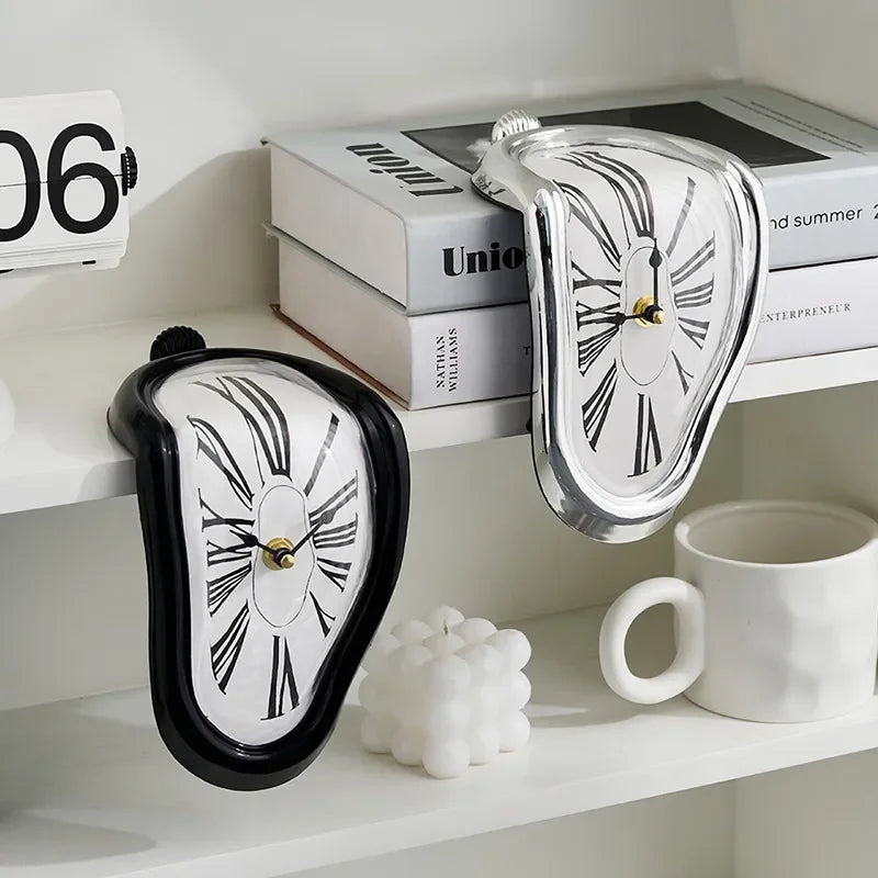 Surrealistic Melting Wall Clock - Dali-Inspired