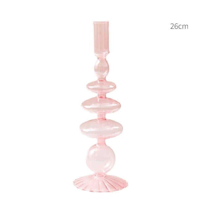 Glass Taper Candle Holder