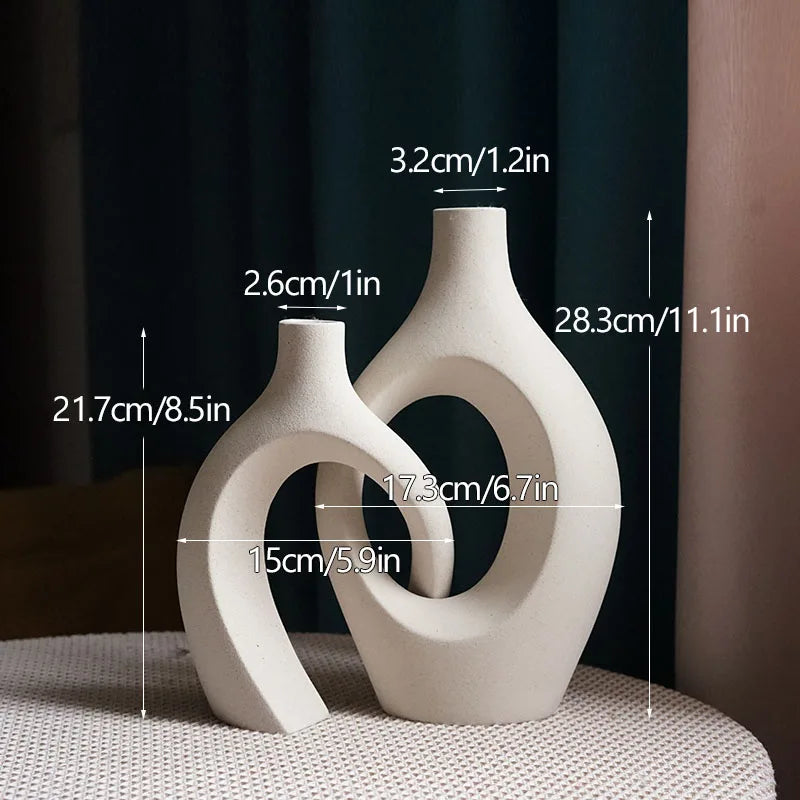 Large Luxury Ceramic Vase Set