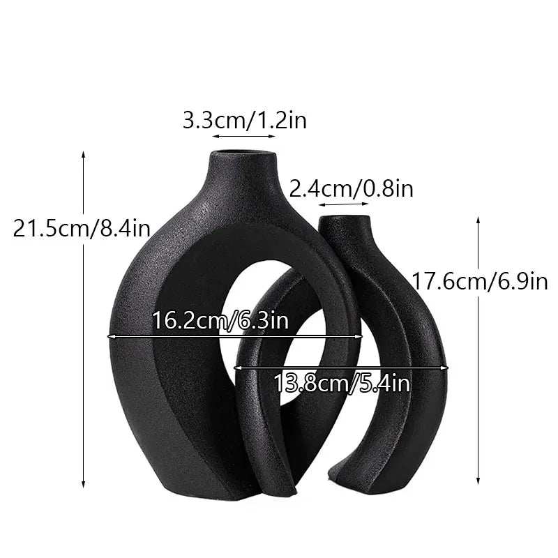 Large Luxury Ceramic Vase Set