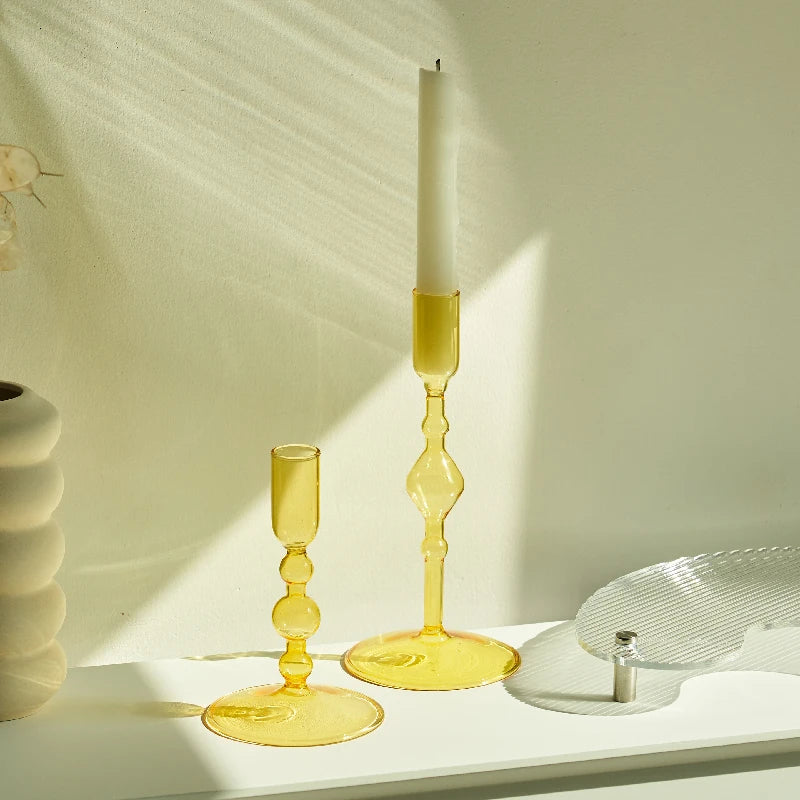 Slim Glass Candle Holder