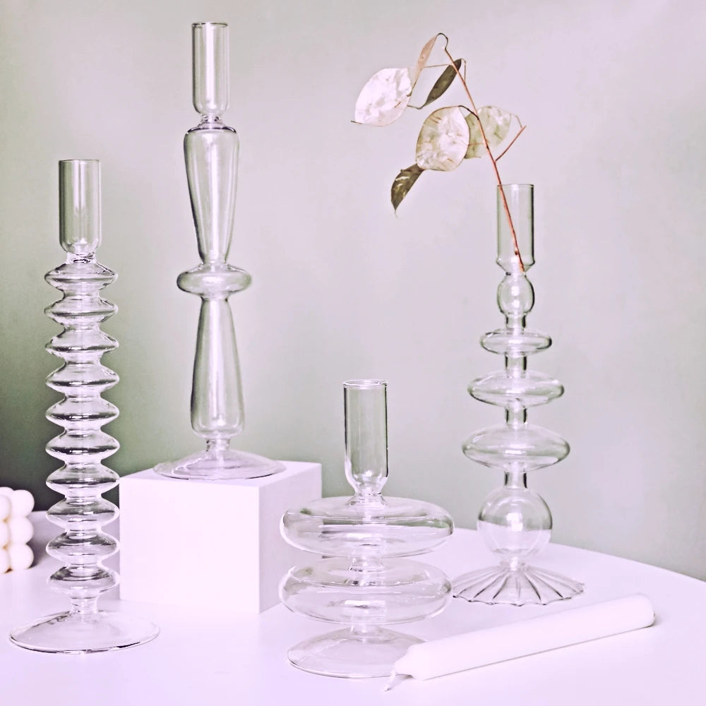 Modern Nordic Glass Candle Holder