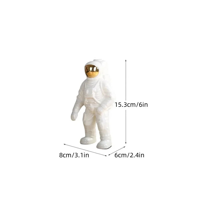 Astronaut Porcelain Vase Figurine