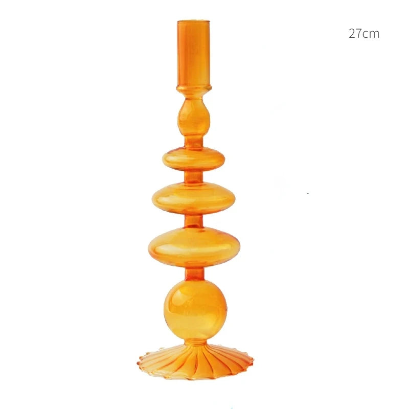 Glass Taper Candle Holder