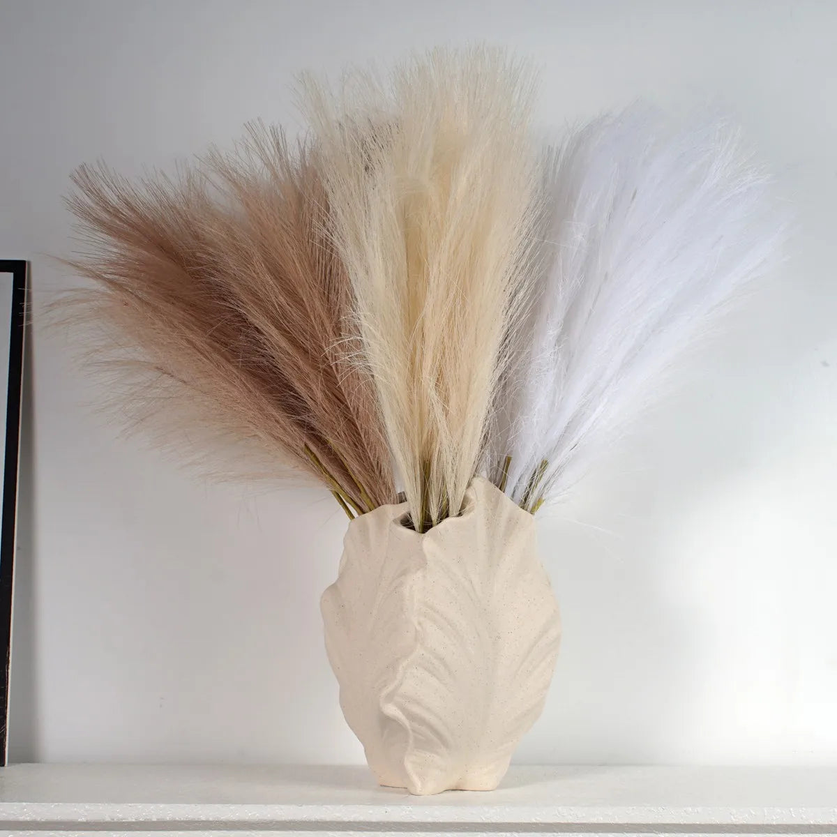 Irregular Ceramic Vase for Pampas Grass