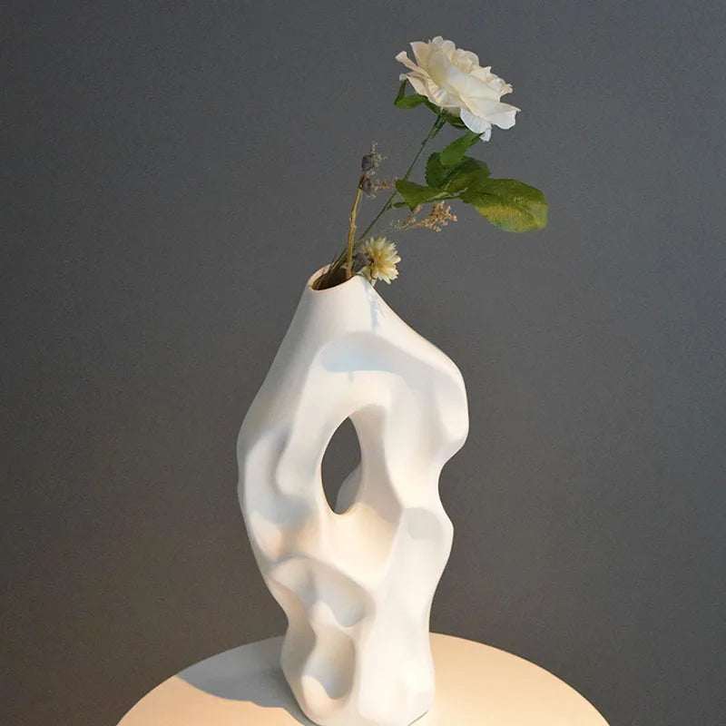 37cm Abstract Nordic Ceramic Vase