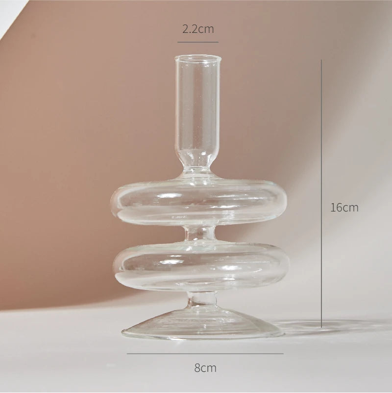 Modern Nordic Glass Candle Holder