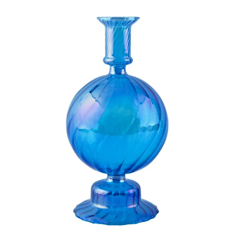Retro Glass Candlestick Holder