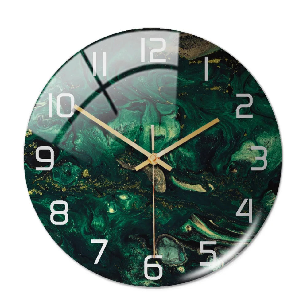 30CM Round Marble Wall Clock