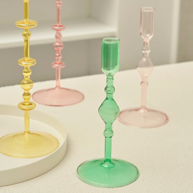 Slim Glass Candle Holder