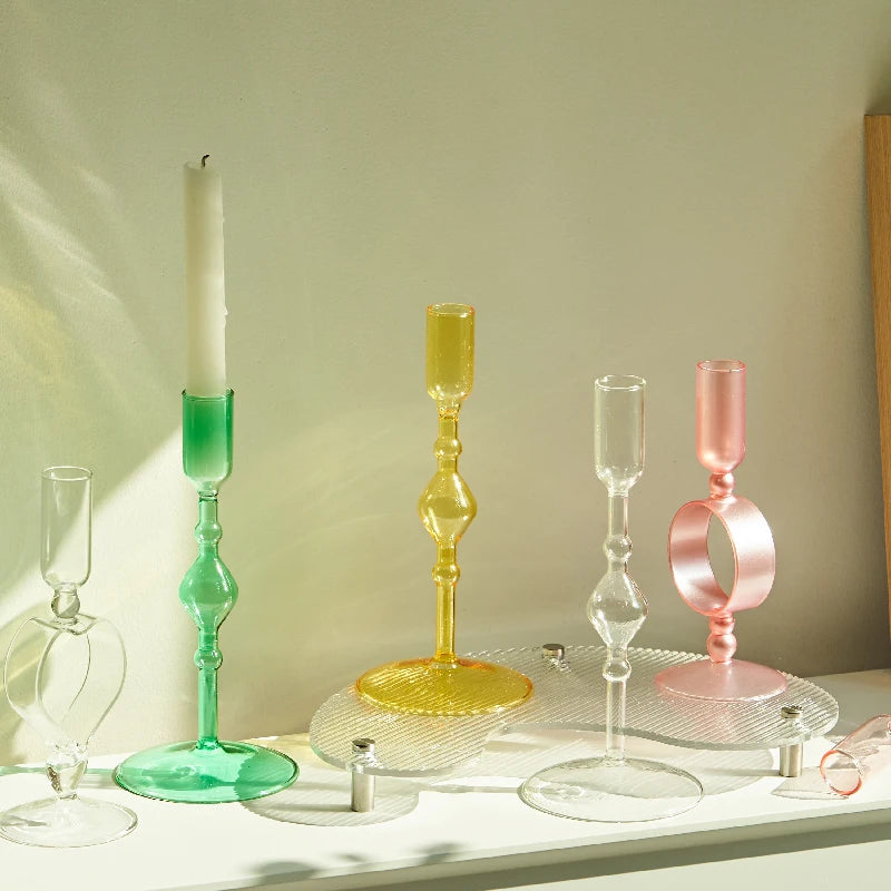 Slim Glass Candle Holder