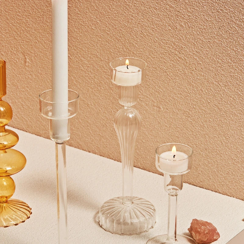 Modern Nordic Glass Candle Holder