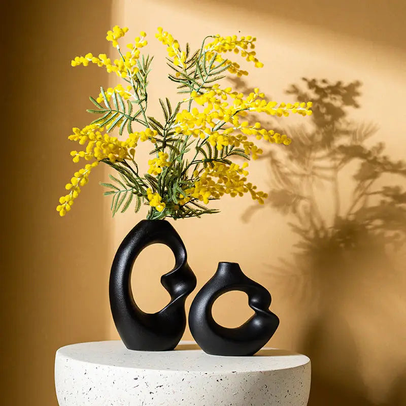 Matte Ceramic Vase Set of 2