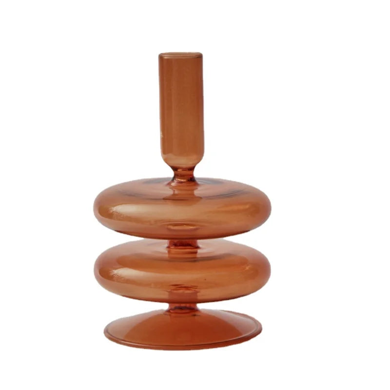 Glass Taper Candle Holder