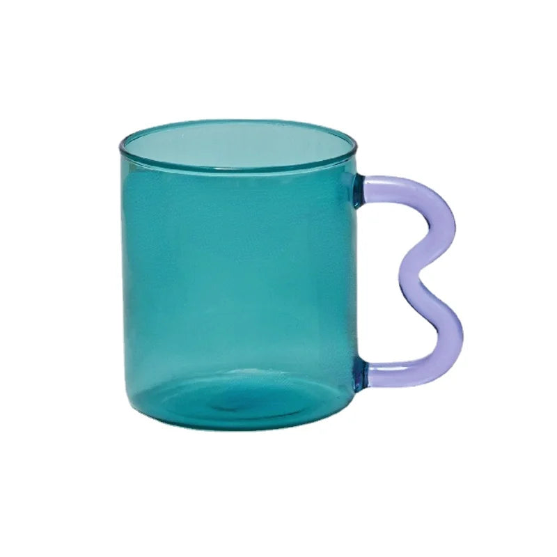 Colorful Wave Glass Mug