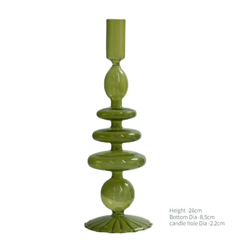 Glass Taper Candle Holder