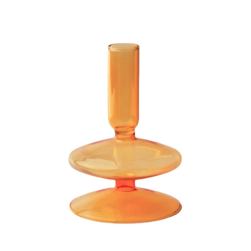 Glass Taper Candle Holder