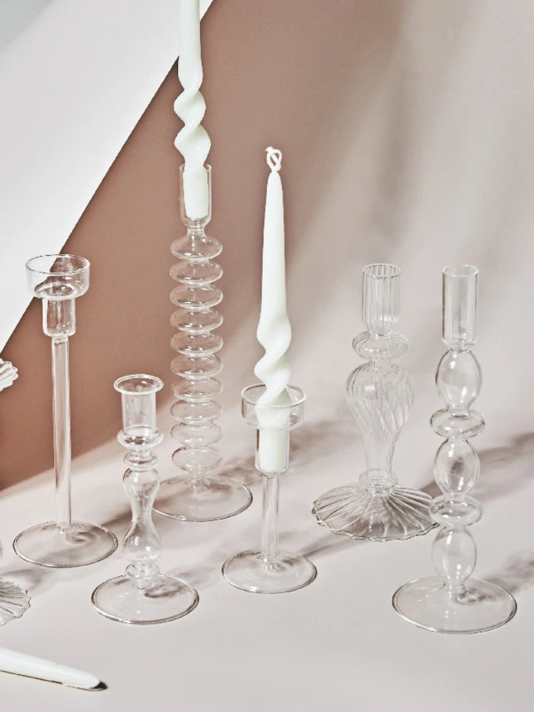 Modern Nordic Glass Candle Holder