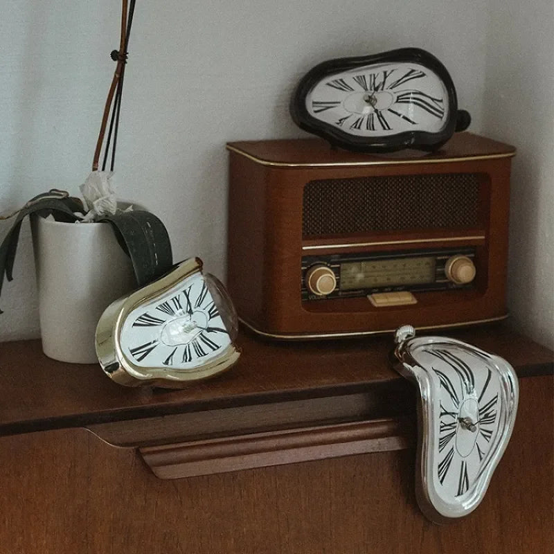 Surrealistic Melting Wall Clock - Dali-Inspired