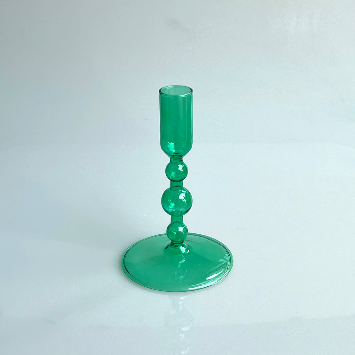 Slim Glass Candlestick Holder