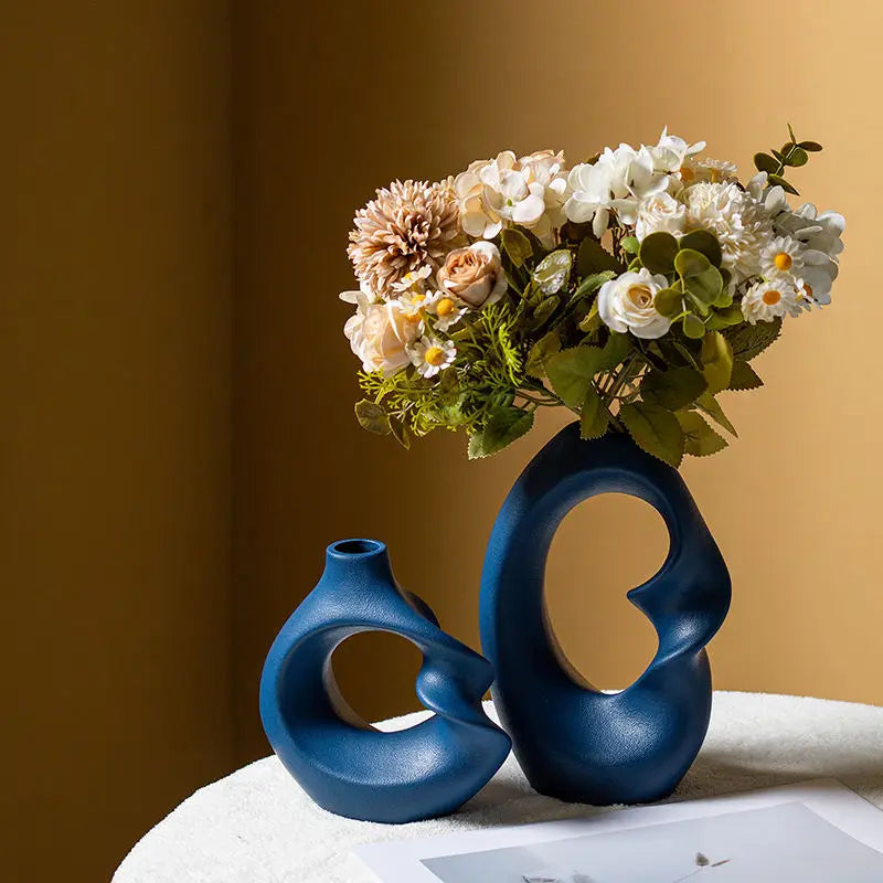 Matte Ceramic Vase Set of 2