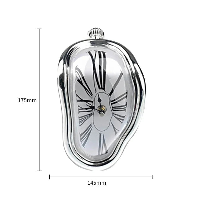 Surrealistic Melting Wall Clock - Dali-Inspired