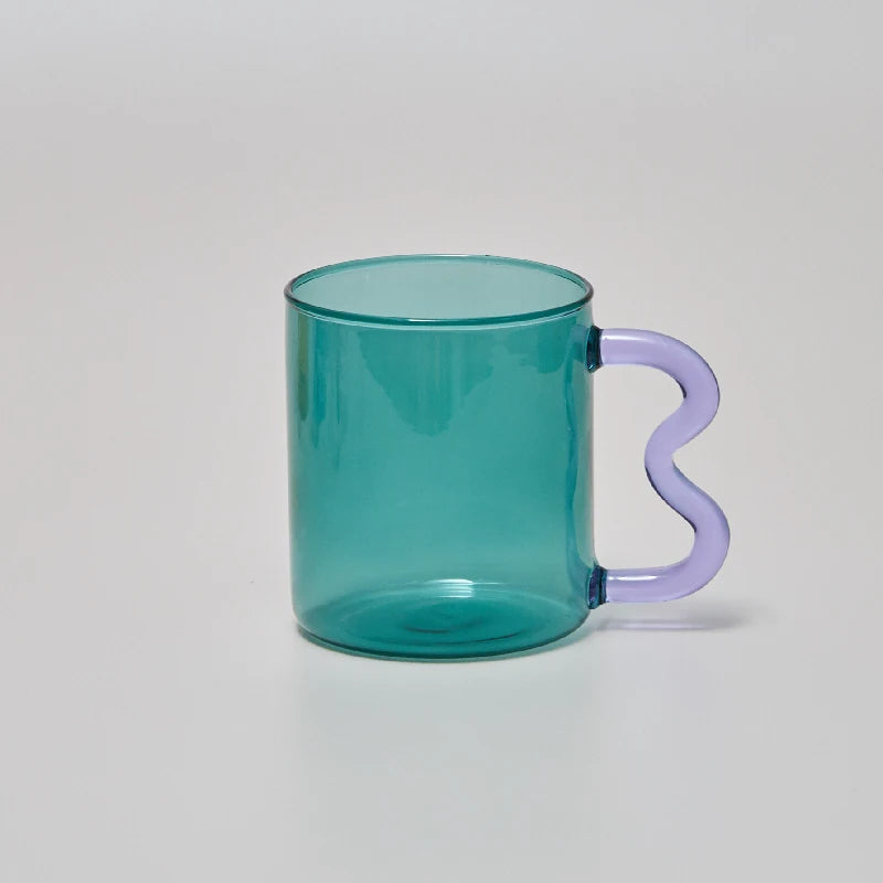 Handmade Colorful Glass Coffee Mug