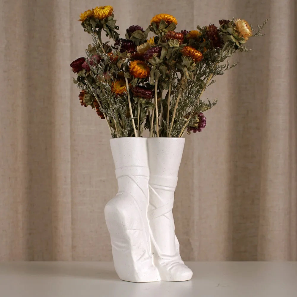 Ballerina Dance Shoe Vase