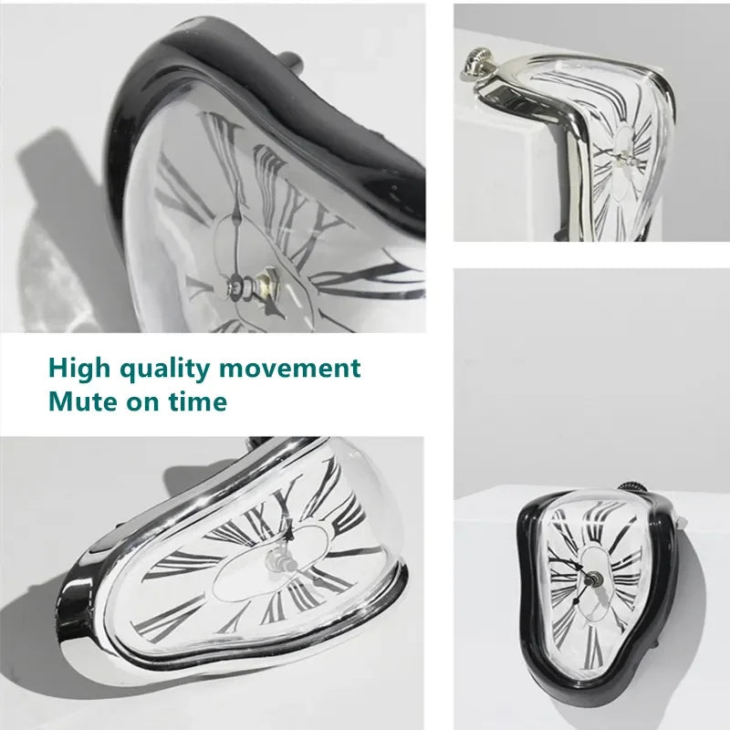 Surrealistic Melting Wall Clock - Dali-Inspired