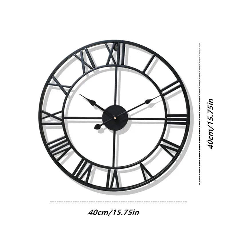 Modern 3D Roman Numerals Wall Clock