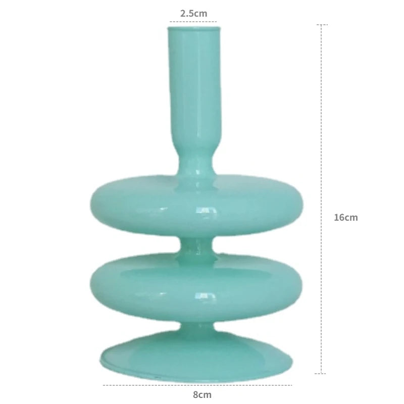 Glass Taper Candle Holder