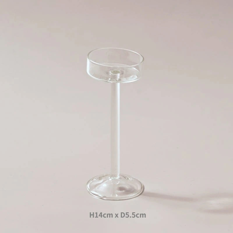 Crystal Glass Tealight Holder Set