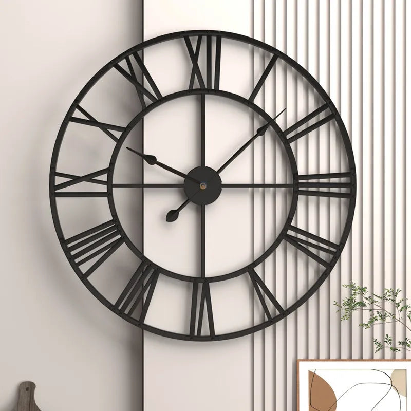 Modern 3D Roman Numerals Wall Clock