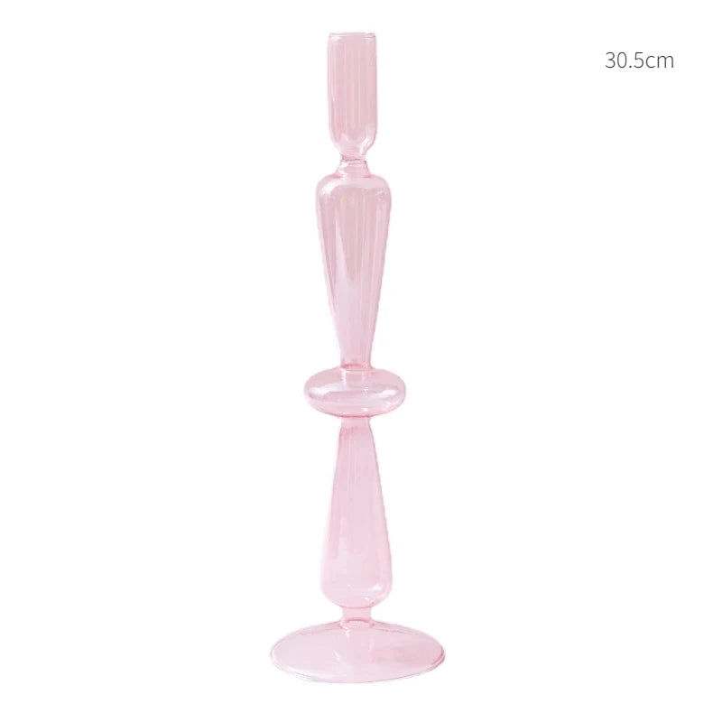 Glass Taper Candle Holder
