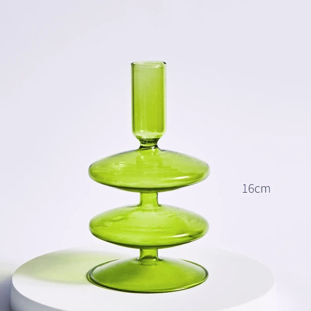 Glass Taper Candle Holder