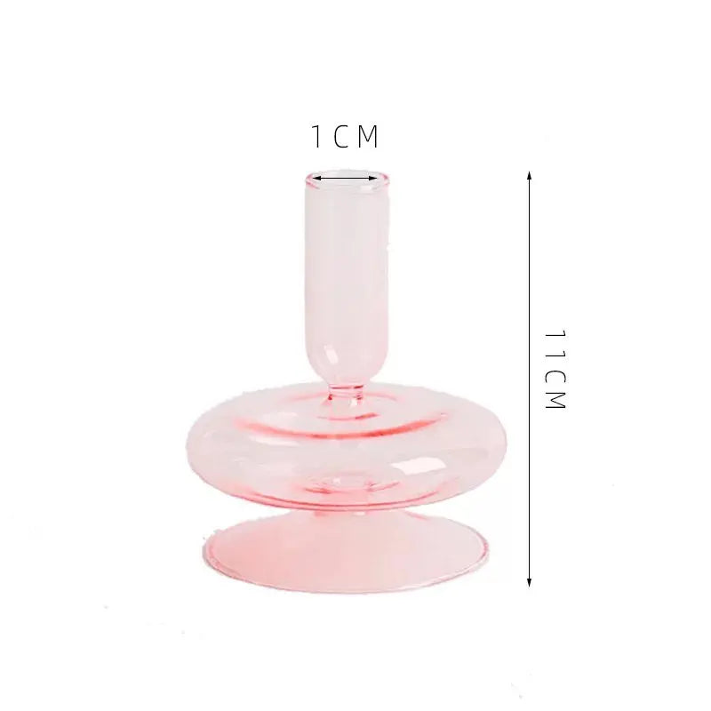 Glass Taper Candle Holder