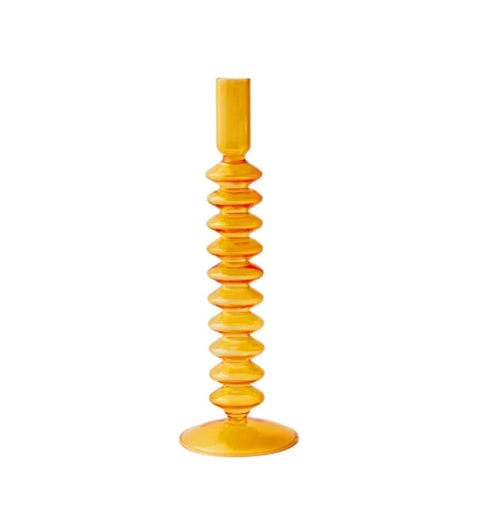 Glass Taper Candle Holder