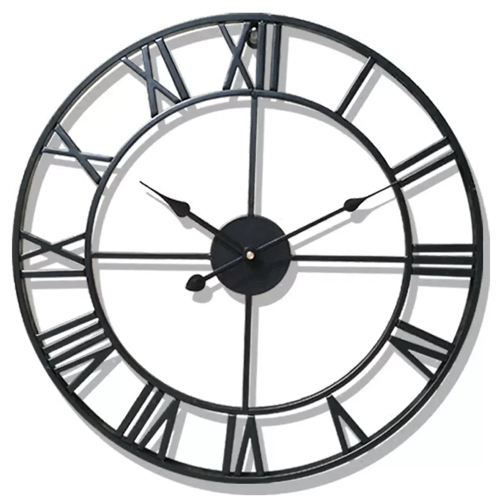 Modern 3D Roman Numerals Wall Clock