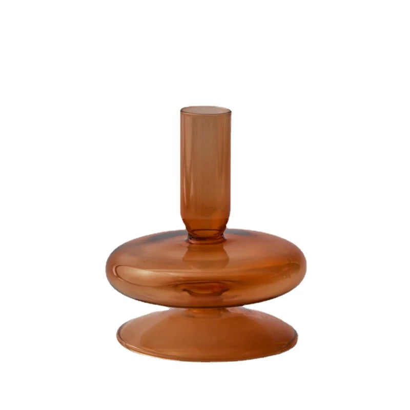 Glass Taper Candle Holder