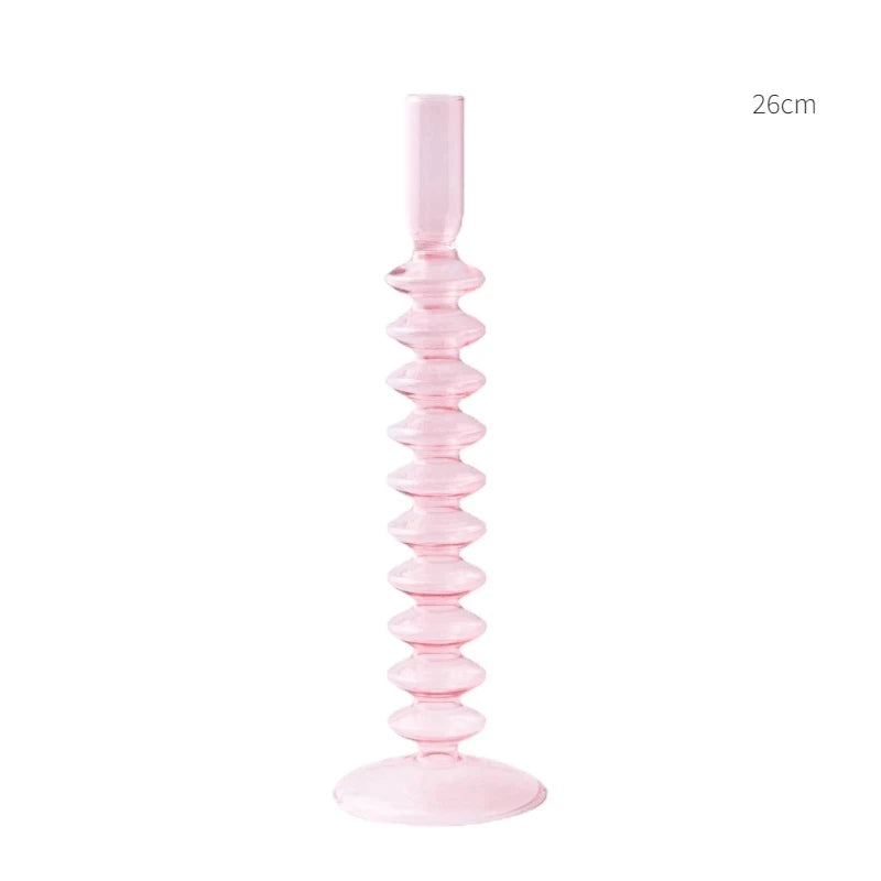 Glass Taper Candle Holder